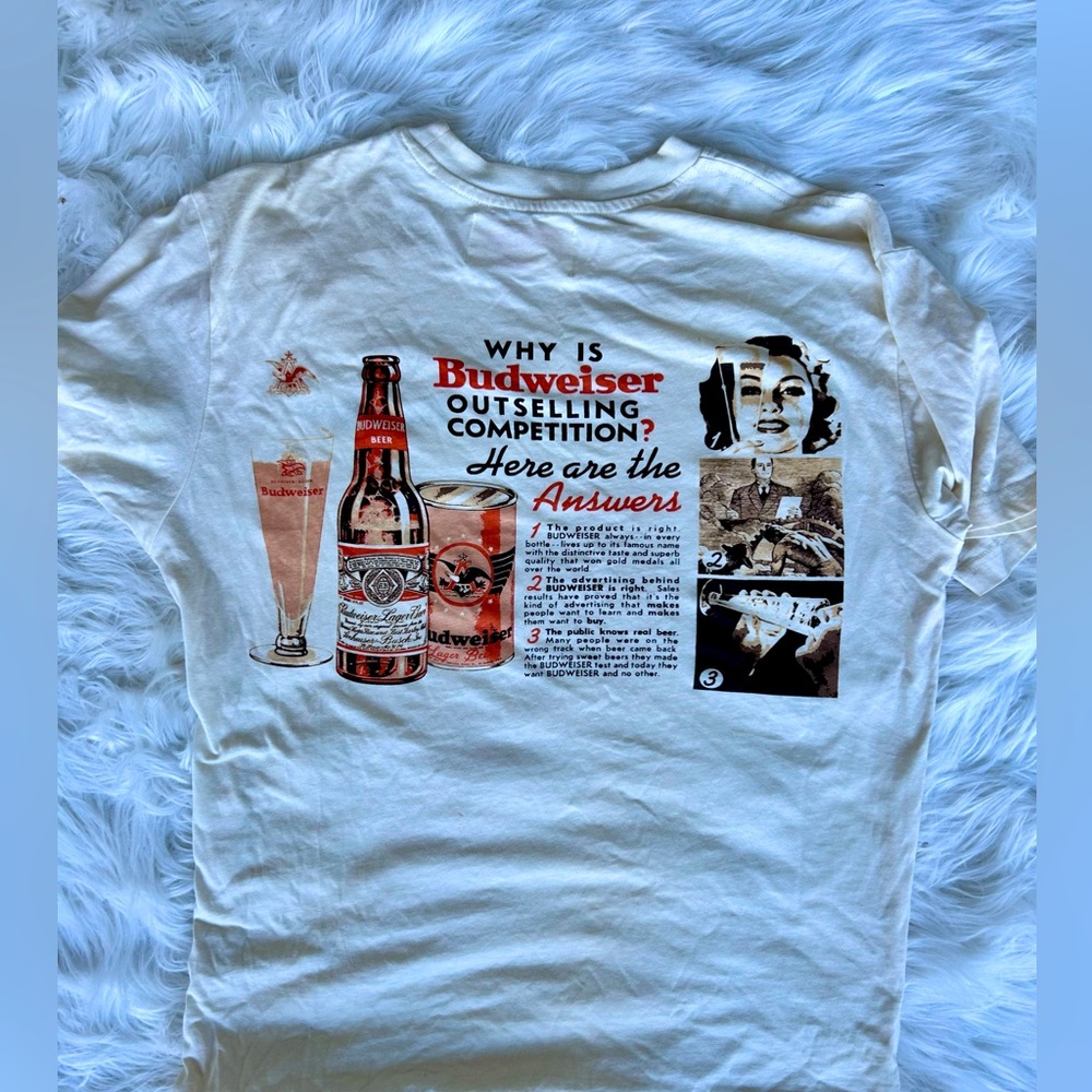 Budweiser T Shirt - Size M